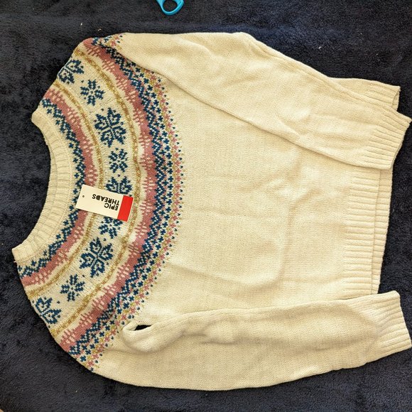 Epic Threadz Big Girl Fairisle Sweatshirt Big Gi4 - Picture 1 of 3